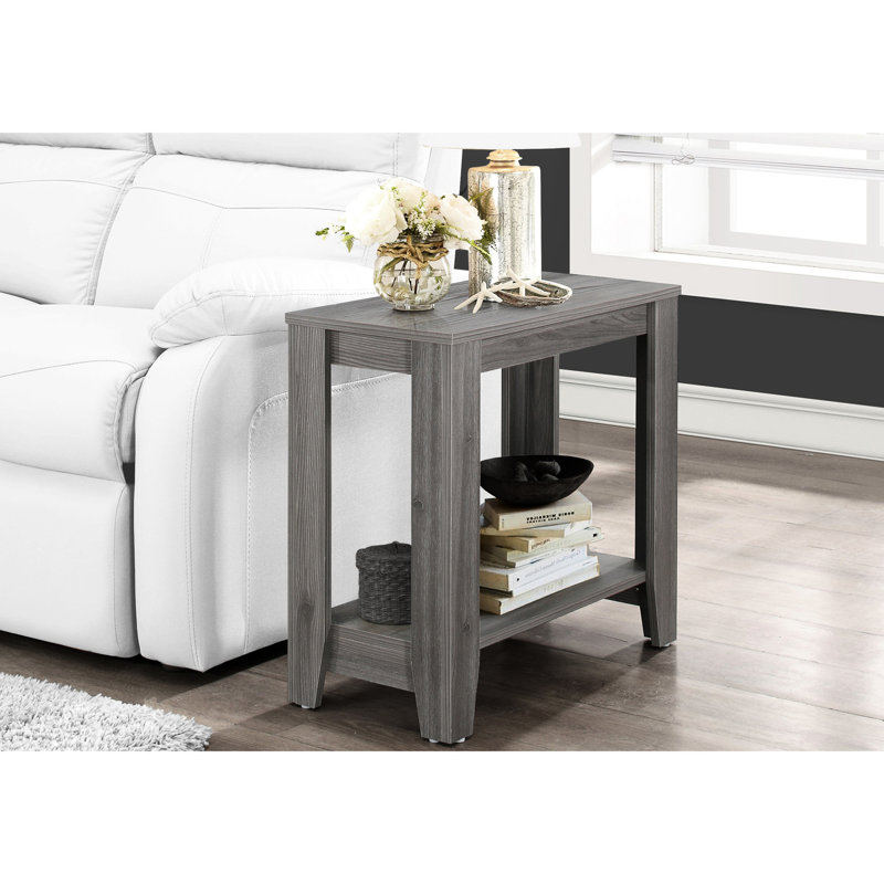 15.79 Lb Heavy-Duty Grey Accent Table - And 6 Inch High Package Compact Functional
