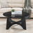 Round Coffee Table With Wood Frame