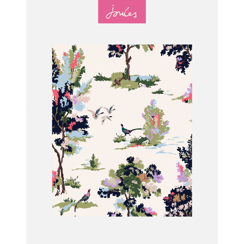 Joules Woodland Scene Dawn Wallpaper
