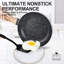 Batterie de cuisine antiadhésive en aluminium 12 pièces Michelangelo