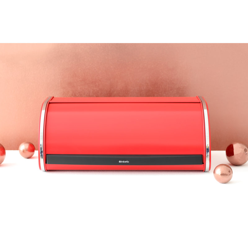 Brabantia Roll Top Bread Bin, Passion Red