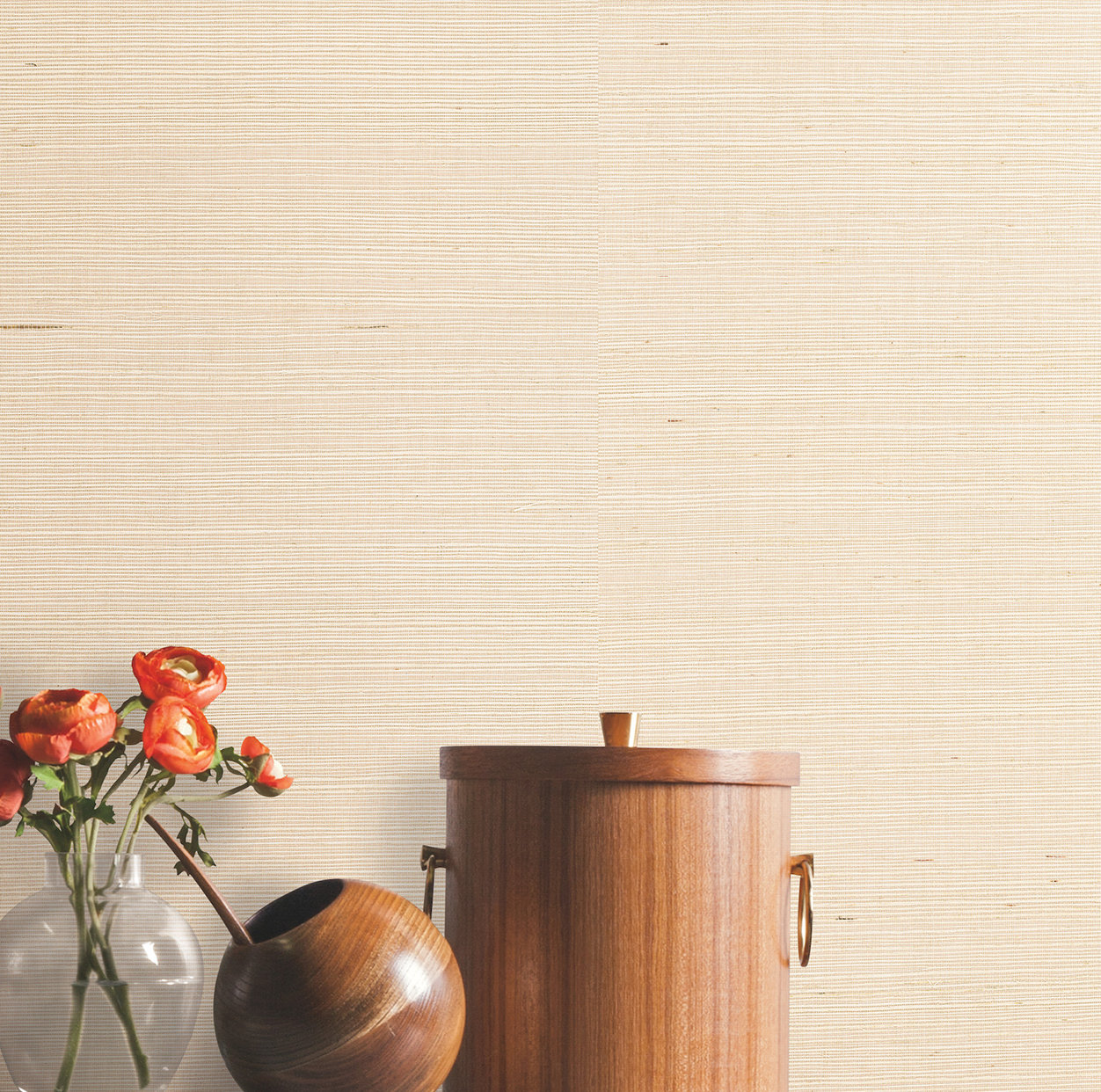 Sisal Grasscloth Self-Adhesive Wallpaper Roll, Yellow