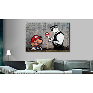 " Banksy Mario And Cop "