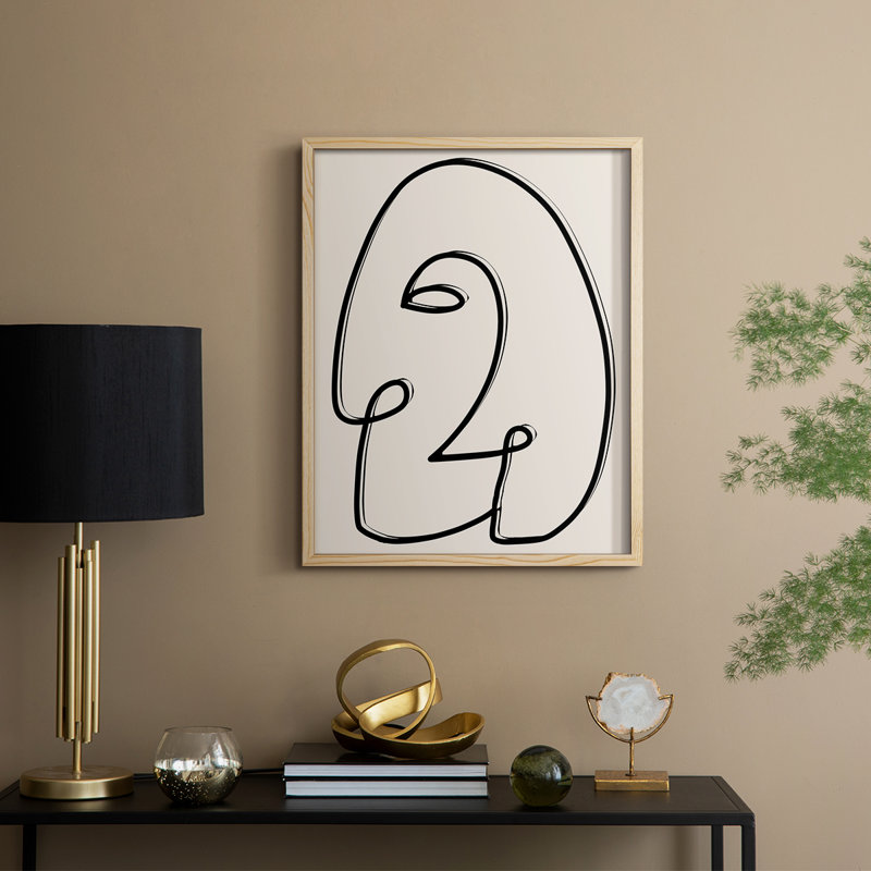 Face It II, reproduction encadrée - bois massif, H 11 po x l 9 po