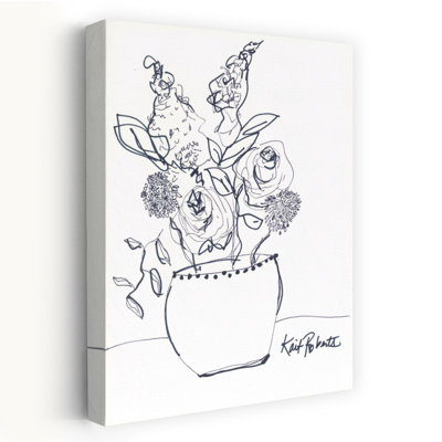 Art floral abstrait et doux I