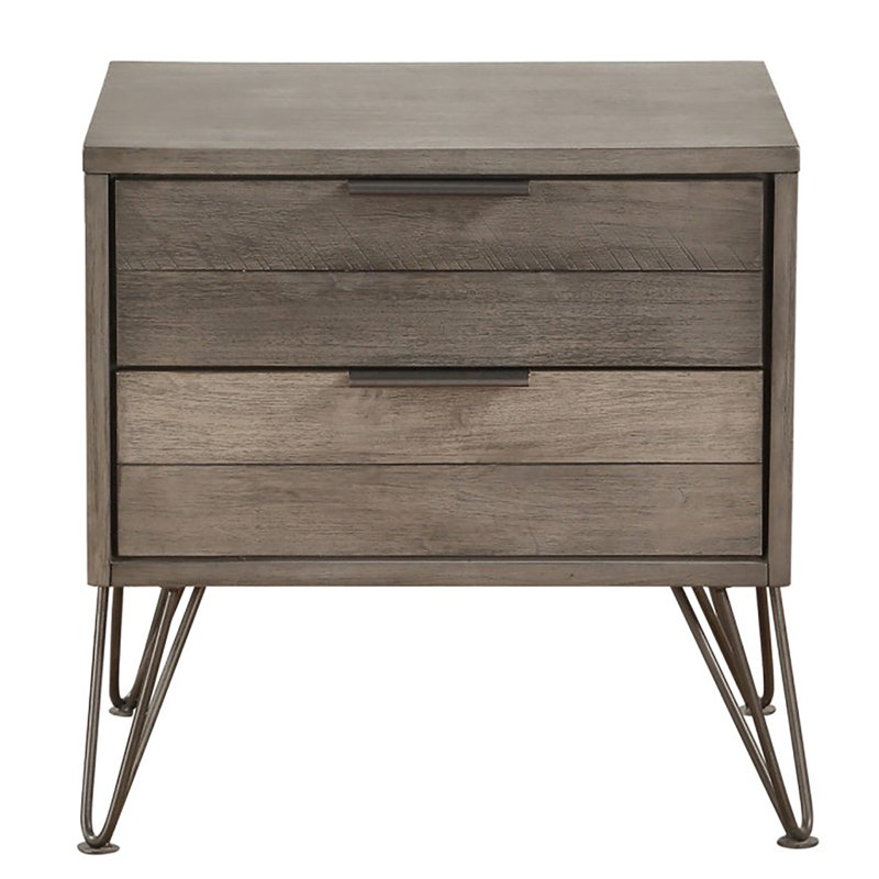 Borman 2 - Drawer Nightstand, Brown