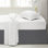 Jupe de lit en microfibre à densité de tissage 1500 fils et jupe de lit 14 po