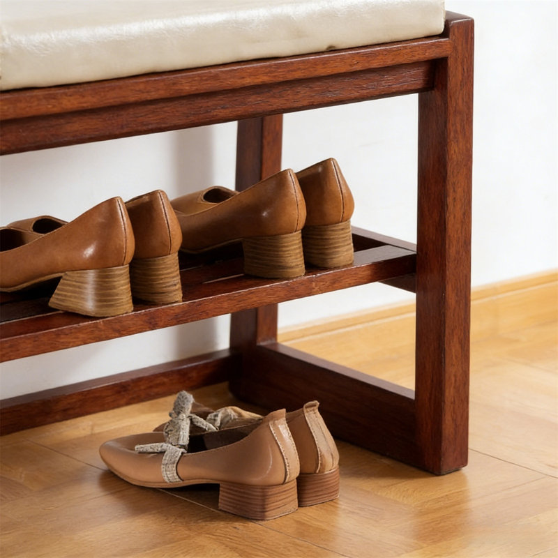 Range-chaussures en bois de qualité supérieure pour la maison, 39,4 po H x 16,54 po L x 11,81 po P
