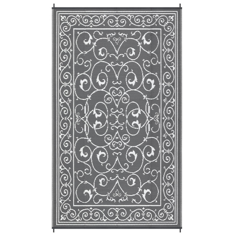 Area Rugs Outdoor Patio Rug Waterproof Modern Bordered Indoor Outdoor Throw Carpet Checkered Reversible Mat for Front Door Rv