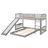 Over  Bunk Bed With Slide And Ladder-758513007