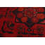 Tapis en laine rouge/noir 5 pi 2 po x 6 pi 5 po main one-of-kind-noué la 2010 Esari Turkman