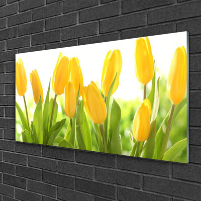 Floral Tulips - Unframed Photograph on Glass