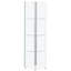 Vitrine hexagonale en verre transparent Tenley