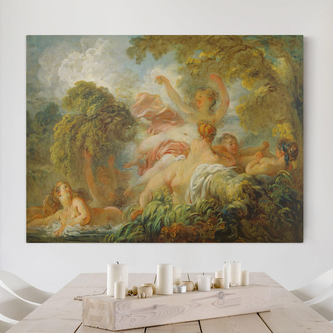 Leinwandbild Bathing Girls von Jean Honore Fragonard