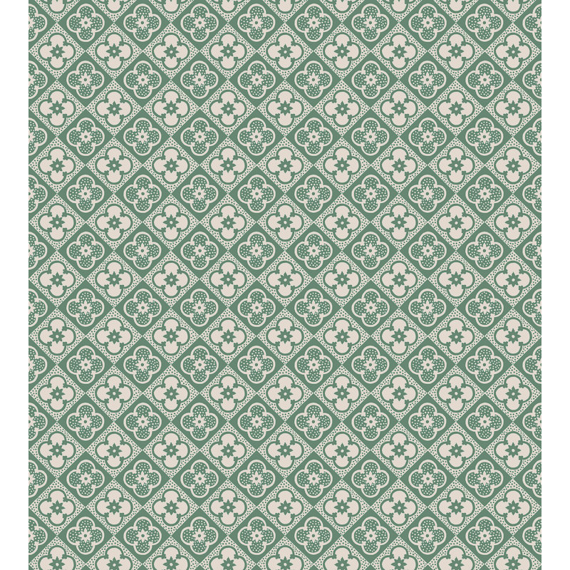 Huset I Solen Geometric Wallpaper Roll, Emerald