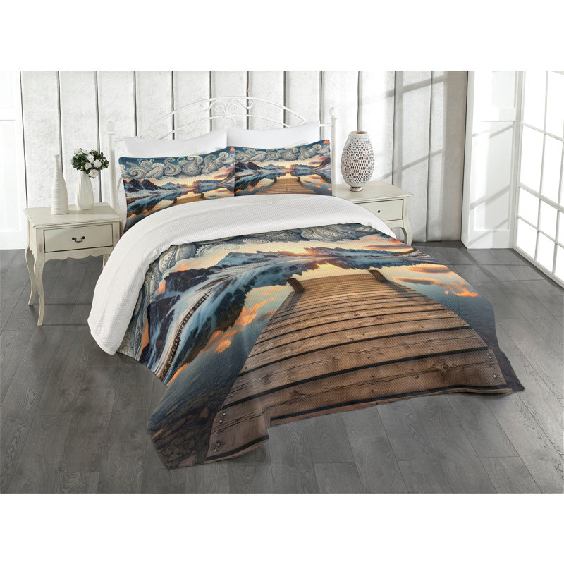 Polyester Coverlet, Queen Coverlet + 2 Standard Shams