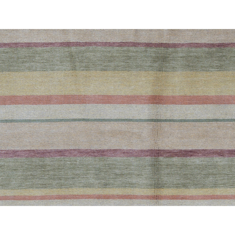 Wool Striped Area Rug