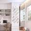 Décoration murale miroir en forme de larme, argent