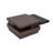 Wood 23.6" rectangle Coffee Table with Wood Grain Design, 1 Hidden Storage Space-402258737