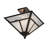 Youngquist Antique Brass 2 - Bulb Outdoor Semi Flush Mount