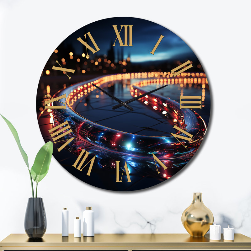Horloge murale en métal, Très grand