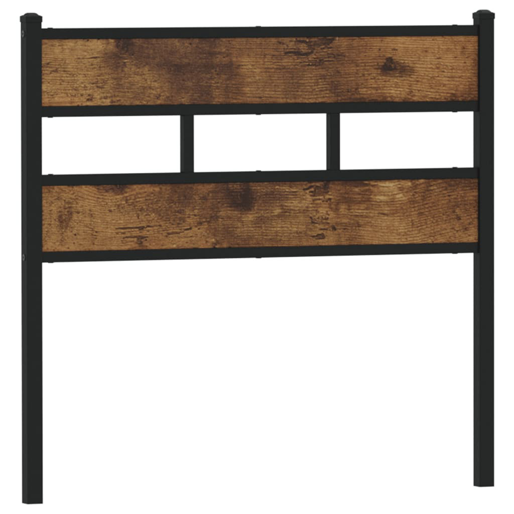 Vidaxl (Smoked Oak, 80 Cm) Headboard Bed Header Bed Headboard Brown Oak Steel And Engineered Wood - Image 2