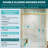  50-54"Wx 72" H Framed Sliding Shower Door with  1/4 inch(6mm) Clear Tempered Glass and Dual Handles,Brushed Gold-131458319