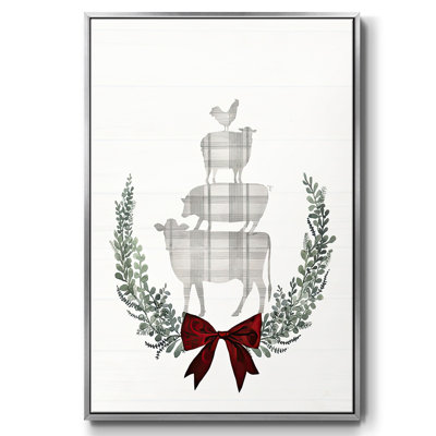 Yuletide Animals II, toile tendue avec châssis