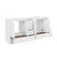 Meuble-lavabo autoportant de 72 po de style Shaker avec lavabo en céramique, tiroirs à fermeture en douceur et portes à fermeture en douceur-932496601