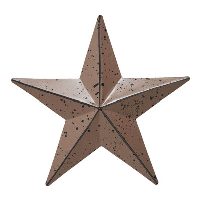 Festive Finds Metal Star Speckled Distressed
