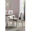 Ensemble de 2 chaises d'appoint classiques en bois massif patiné blanc / gris chaud Classic