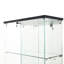 Armoire à liqueur noire en verre trempé avec musique - éclairage à DEL réactif, porte verrouillable, miroir arrière, L 30,46 po-613176726-613176727