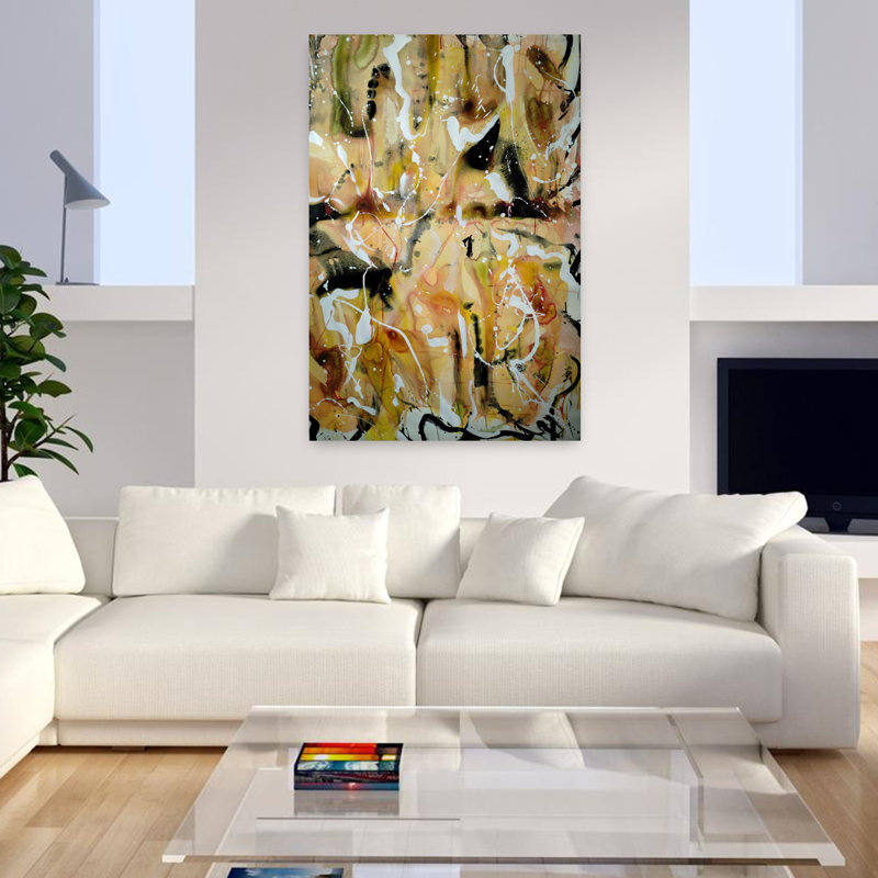 Art contemporain contemporain, H 48 po x l 32 po