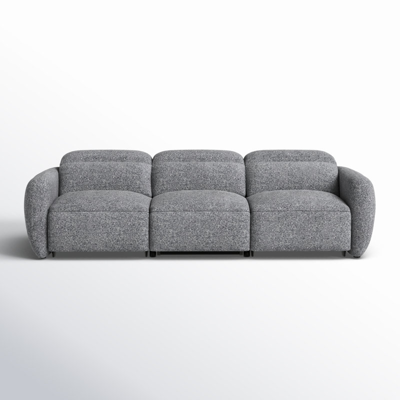 Astro 109'' Upholstered Power Reclining Sofa, Nathan Grey