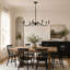 Lustre style campagnard à 8 lumières Annabelle, finition noir mat, 42 po de largeur, hauteur réglable, compatible DEL-371976153-371976149-371976151