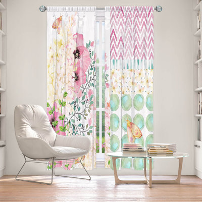 Paire de rideaux obscurcissant en polyester Robersonville