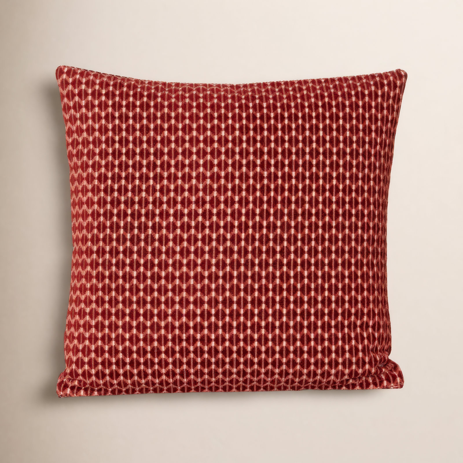 All Modern Lombardi Throw Pillow, Square 20", Polyester, Red