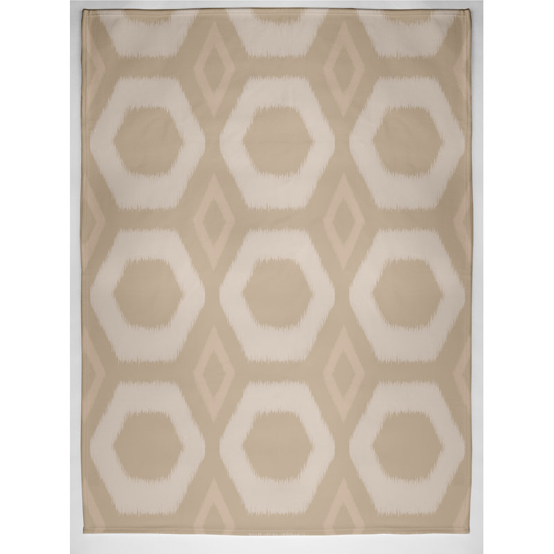 Jessamine Plain Weave / Muslin Throw Blanket, Taupe