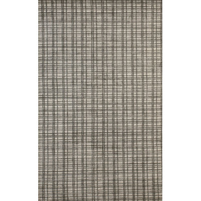 Tapis contemporain moderne en soie noué à la main 5 x 8