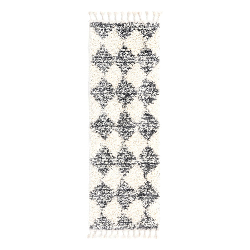 Serenity Shag Geometric Indoor Rug, Runner 2' x 6'