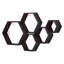 Ensemble de 5 tablettes flottantes Hexagon-114400764