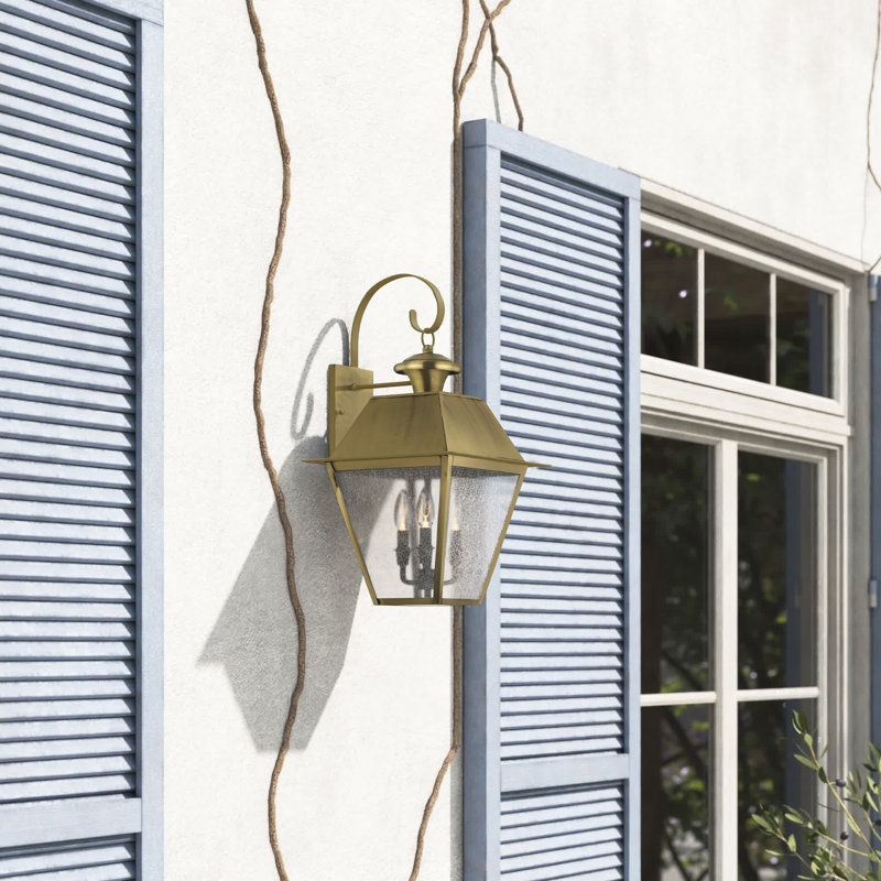 Arnetria Wall Light, Antique Brass