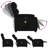  Massage Recliner Chair Black Faux Leather, Metal, Plywood Single