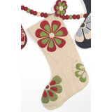 Flower Power Christmas Stocking
