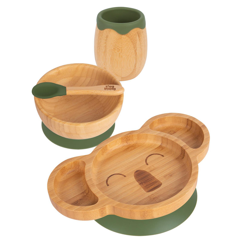 Dinnerware Set 4 Piece, Olive Green
