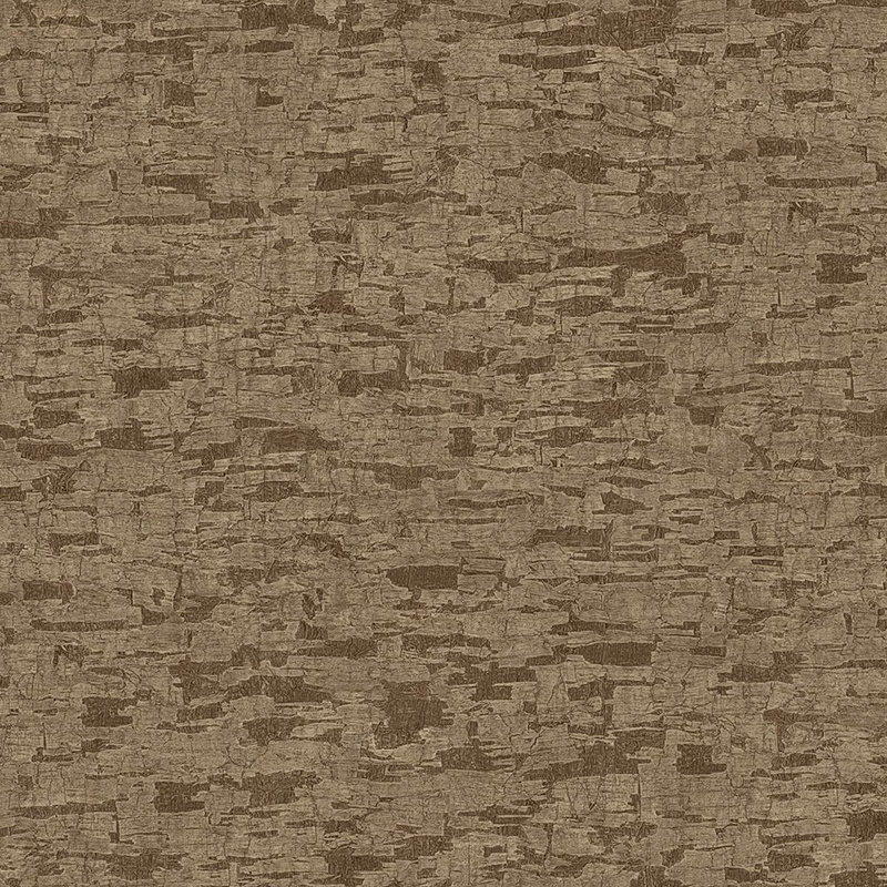 Papier peint embossé Cork, Marron foncé