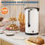Urne à café double couche 14 L, distributeur de boissons chaudes de grande capacité de 3,7 gallons avec ramasse-gouttes en plastique, cafetière à revêtement blanc pour la restauration, le buffet, le bureau, la maison