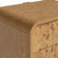 Table de chevet 3 tiroirs Mid-Century moderne en bois massif avec placage en loupe-1576509445