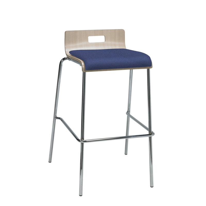 Tabouret Jive, Blanc, noir, Williamsburg, Bar Stool (30” Seat Height)