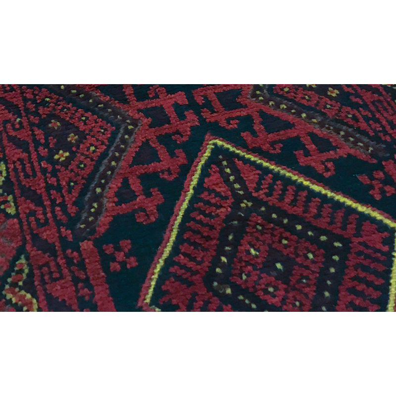 Hand-Knotted High-Quality Red Runner